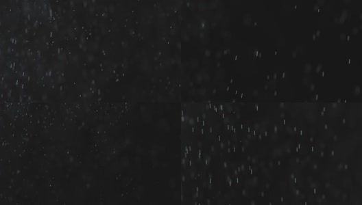 黑色背景下的雨雪高清在线视频素材下载