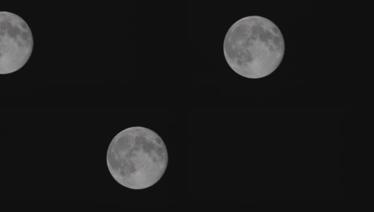 月亮在夜空中移动高清在线视频素材下载