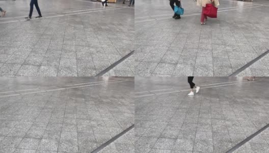 法国斯特拉斯堡欧洲人步行到中央车站高清在线视频素材下载