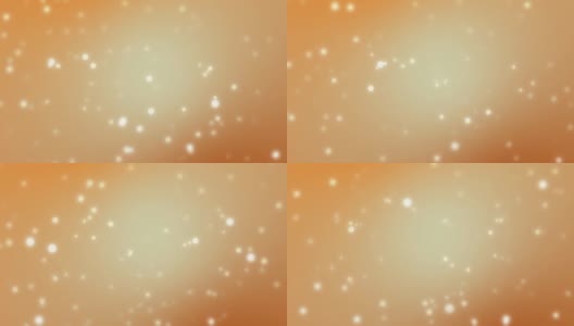 粒子世界抽象背景-橙色颜色-球体和粒子高清在线视频素材下载