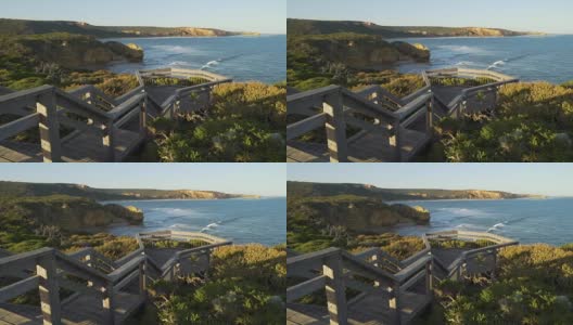 夏天日落时分的澳大利亚大洋大道高清在线视频素材下载