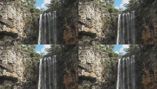purlingbrook瀑布的顶端高清在线视频素材下载