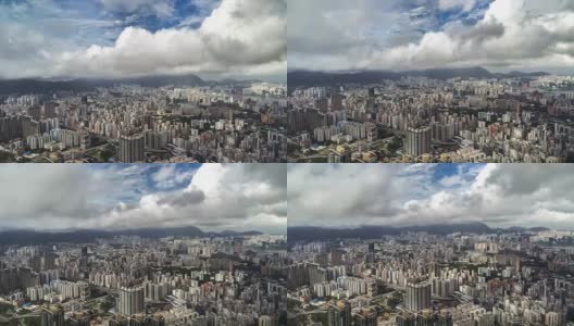 香港摩天大楼鸟瞰图。FullHD TimeLapse - 2016年8月，香港高清在线视频素材下载