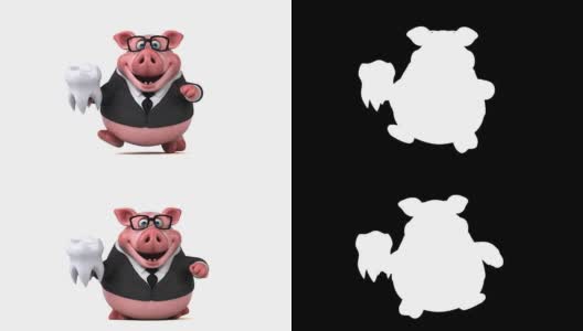 有趣的猪- 3D动画高清在线视频素材下载