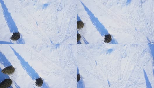 阿尔卑斯山脉在冬天高清在线视频素材下载
