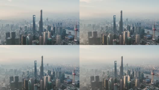T / L上海天际线高清在线视频素材下载