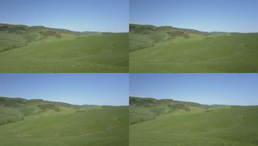 托斯卡纳有绿色山丘的风景高清在线视频素材下载