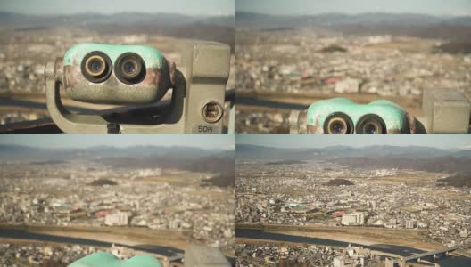 岐阜市的双筒望远镜高清在线视频素材下载