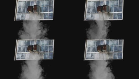 动画-风扇污染与烟雾高清在线视频素材下载