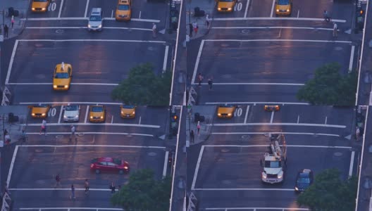 纽约市街道交通:第五大道高清在线视频素材下载