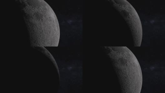 太空月球3DCG数字动画运动图形高清在线视频素材下载