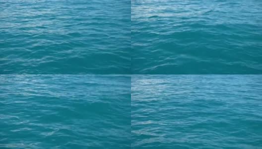 海水表面，从移动的船看高清在线视频素材下载