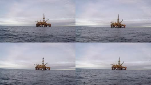 海上石油安装高清在线视频素材下载