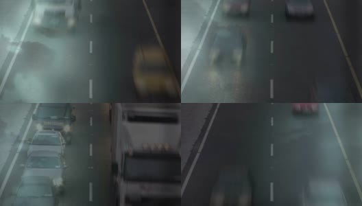 高速公路时间流逝的动画高清在线视频素材下载