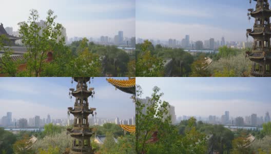 中国青海西宁北山土楼寺，永兴寺。高清在线视频素材下载