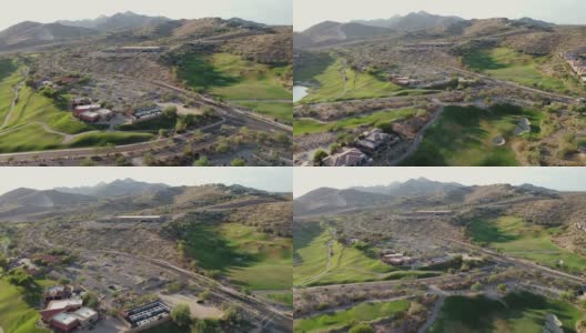 亚利桑那州立大学喷泉山的鸟瞰图高清在线视频素材下载
