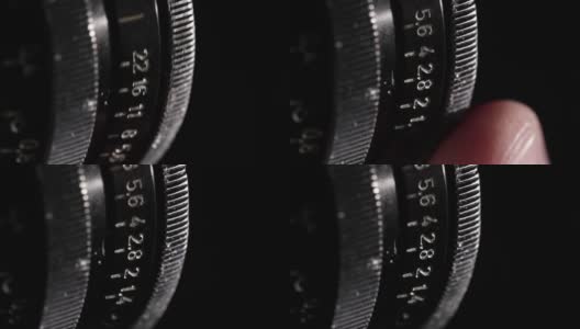 复古胶片镜头光圈圈微距拍摄人股视频高清在线视频素材下载