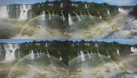 伊瓜苏河上最大的瀑布，高清在线视频素材下载
