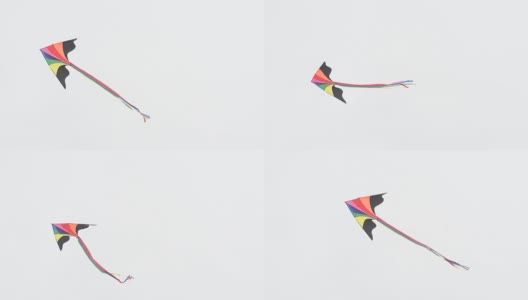 在空中放风筝高清在线视频素材下载