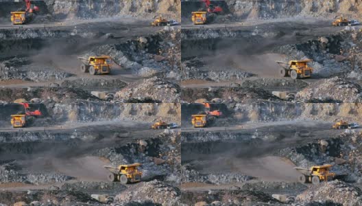 采石场采煤高清在线视频素材下载