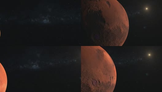 火星飞过高清在线视频素材下载