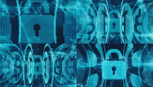 全球加密数字数据网络的在线安全免受病毒攻击高清在线视频素材下载