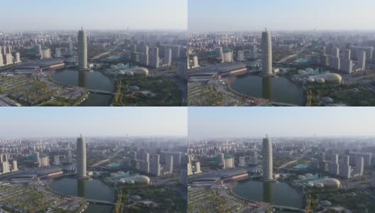 现代城市鸟瞰图高清在线视频素材下载
