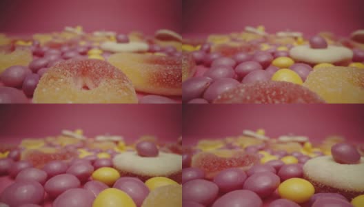 五颜六色的糖果高清在线视频素材下载