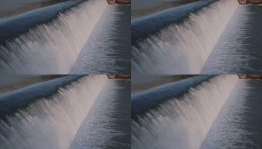 River dam waterfall高清在线视频素材下载