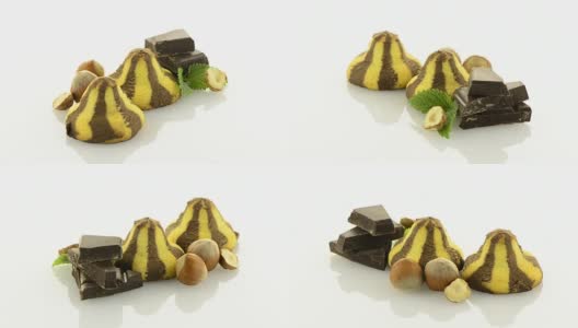 亲手做的巧克力曲奇饼高清在线视频素材下载