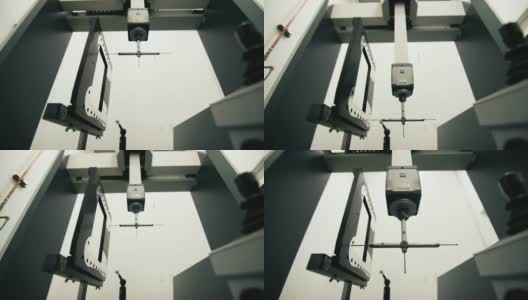 一种坐标测量机使用红宝石火炬探针测量零件的公差在制造设施高清在线视频素材下载