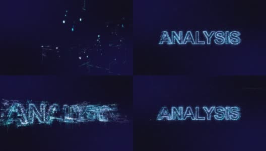 分析关键词图标数字编码技术背景高清在线视频素材下载