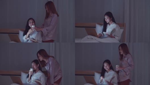 年轻的亚洲女性照顾她的室友高清在线视频素材下载