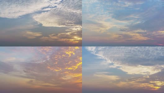 当太阳接近地平线时，云的出现总是不可预测的高清在线视频素材下载