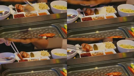 4K视频:韩式烧烤，美餐高清在线视频素材下载