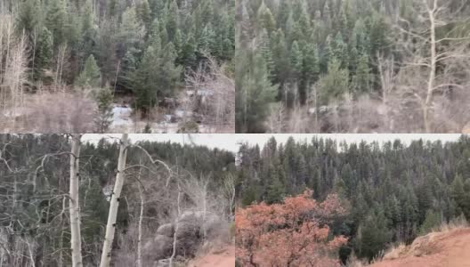 美国科罗拉多州卡农市附近的幽灵峡谷路高清在线视频素材下载