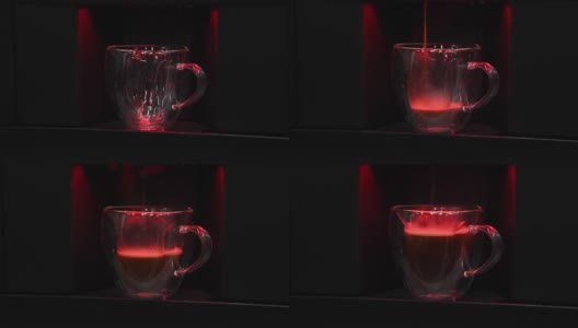 咖啡机倒Caffè美式咖啡高清在线视频素材下载