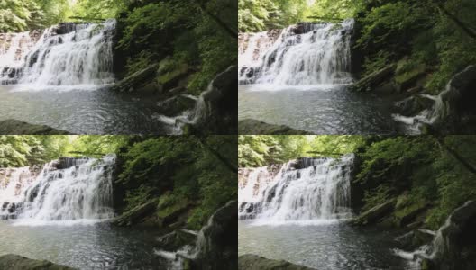 拉特利奇瀑布和侧瀑布高清在线视频素材下载