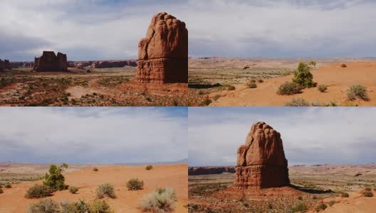 犹他州摩押的著名岩石高清在线视频素材下载