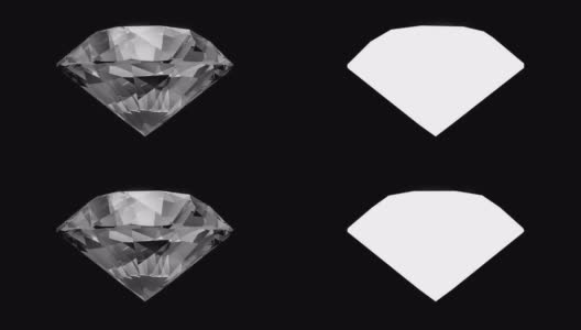 钻石环Alpha频道4K高清在线视频素材下载