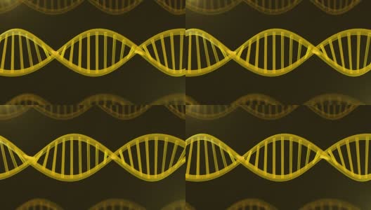 未来的旋转DNA链。基因工程科学背景。高清在线视频素材下载