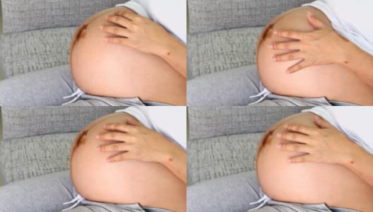 孕妇9个月高清在线视频素材下载