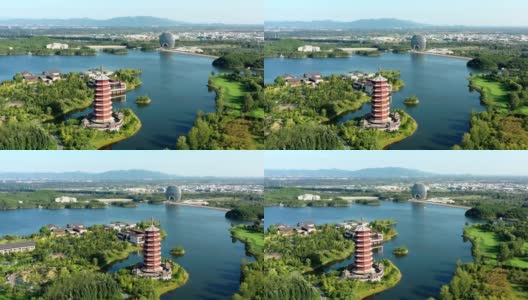 中国北京雁栖湖自然风景区高清在线视频素材下载