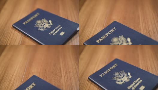 美国护照摄影，浅景深高清在线视频素材下载