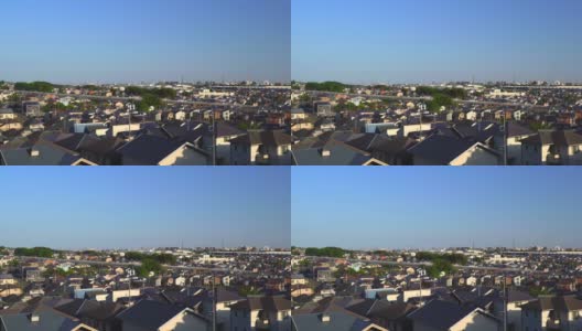 城镇的屋顶高清在线视频素材下载
