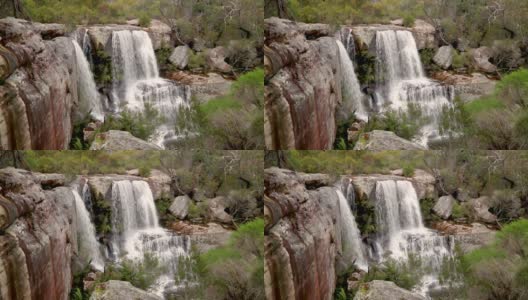 澳大利亚新南威尔士州达拉瓦尔国家公园马登瀑布的镜头高清在线视频素材下载