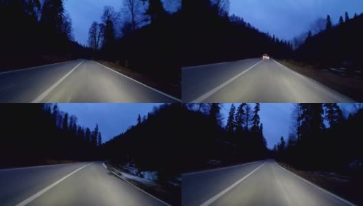 夜山路- 4K分辨率高清在线视频素材下载