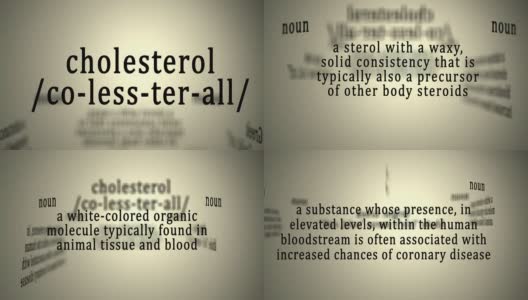 定义:胆固醇高清在线视频素材下载