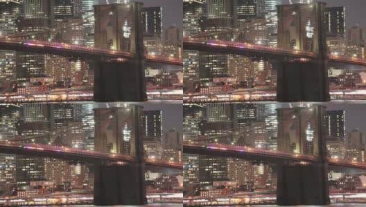 布鲁克林大桥时光流逝高清在线视频素材下载