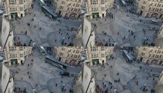 4k英国牛津城俯视图，英国时间流逝高清在线视频素材下载